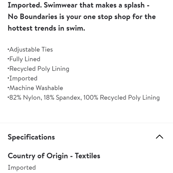 NOBO No Boundaries XL (15-17) Color Block Side Tie Bottoms - Picture 4 of 5